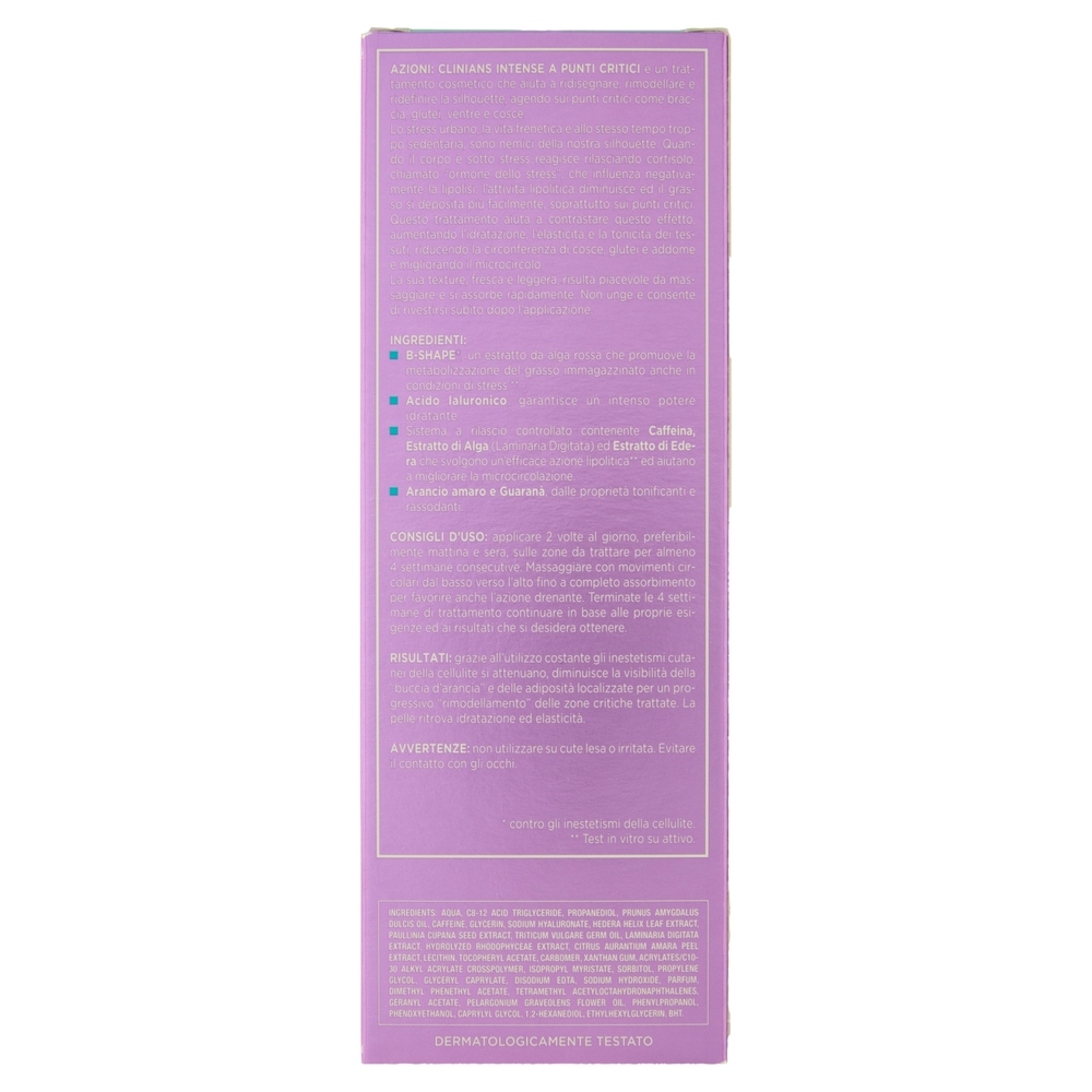 Clinians Intense A Bodycare Crema Anticellulite* Punti Critici 150 mL